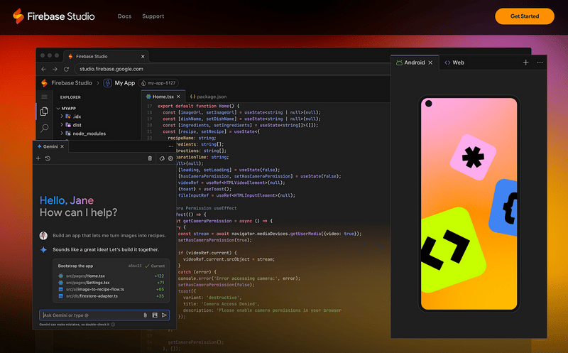 Your First AI App in Minutes: Firebase Studio Prototyping Tutorial